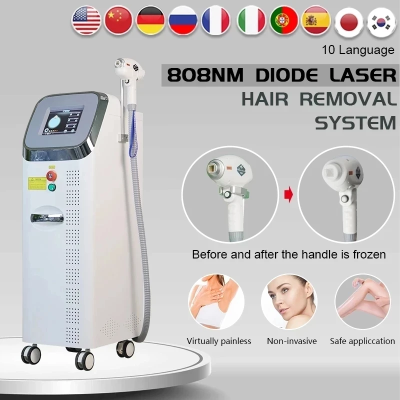 Hot products 1200w 808nm 755nm 1064nm portable diode laser hair removal system high power permanent hair removal device 
Hot products 1200w 808nm 755nm 1064nm portable diode laser hair removal system high power permanent hair removal device