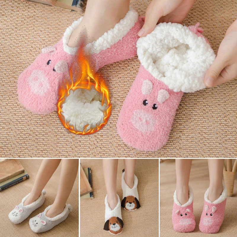 Women's Winter Warm Socks Soft Cosy Indoor Floor Socks Cartoon Anti-slip Slippers Wool Cashmere Snow Thicken Thermal Sock
Women's Winter Warm Socks Soft Cosy Indoor Floor Socks Cartoon Anti-slip Slippers Wool Cashmere Snow Thicken Thermal Sock