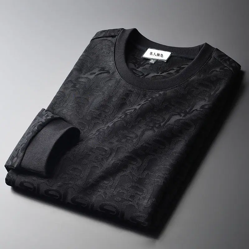 Men's Jacquard round neck sweater 2020 spring and autumn new fashion geometric yarn dyed twill Pullover
Men's Jacquard round neck sweater 2020 spring and autumn new fashion geometric yarn dyed twill Pullover