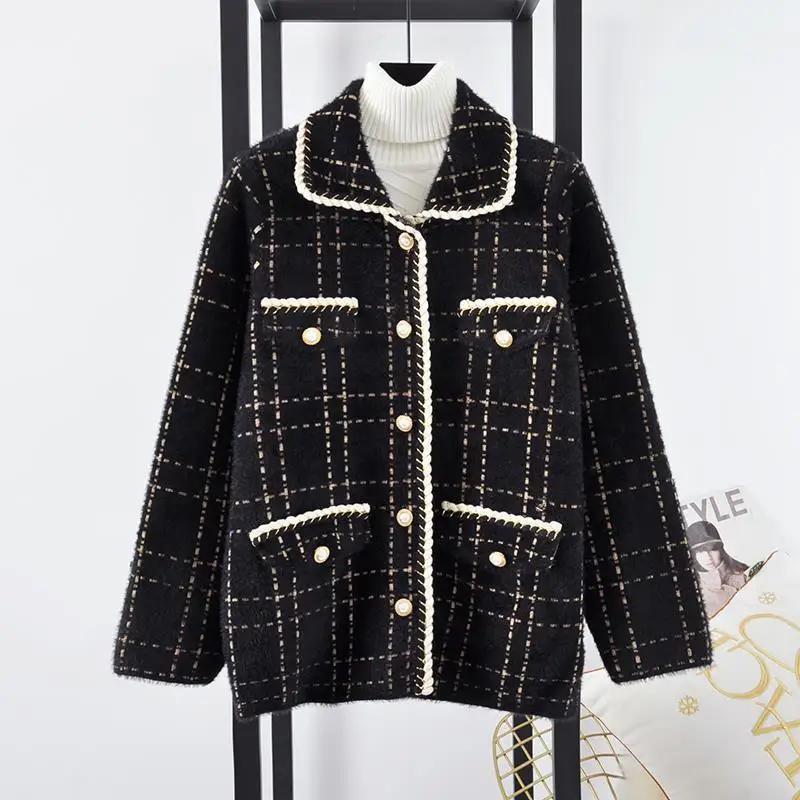 2021 New Small Fragrant Jacket Women Thick Loose Female Coat Autumn And Winter Fashion Cardigan Jackets Women's Clothing
2021 New Small Fragrant Jacket Women Thick Loose Female Coat Autumn And Winter Fashion Cardigan Jackets Women's Clothing