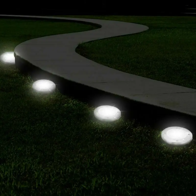 Солнечный Мощность наземный светильник 16LED солнечный диск лампа