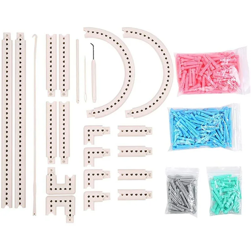 Knitting Machine Needles Weaving Machine Manual Weaving Loom Kit Weaving Loom Craft Kit Children DIY Weaving Sewing Machine
Knitting Machine Needles Weaving Machine Manual Weaving Loom Kit Weaving Loom Craft Kit Children DIY Weaving Sewing Machine