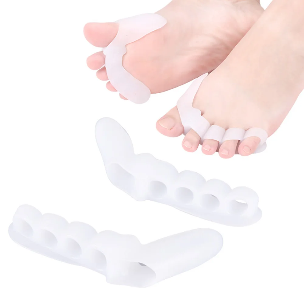 1pair Silicone Toe Separators Bunion Correctors Hallux Valgus Corrector Foot Finger Splitter Thumb Spacer Feet Spreader
1pair Silicone Toe Separators Bunion Correctors Hallux Valgus Corrector Foot Finger Splitter Thumb Spacer Feet Spreader