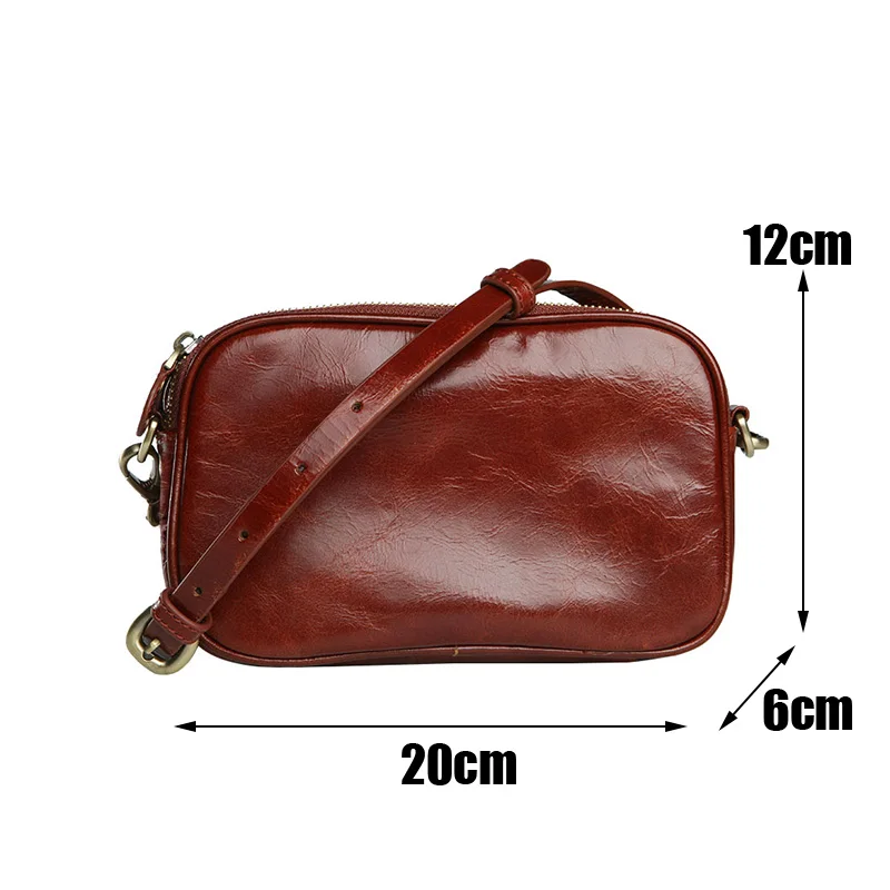 EUMOAN Cowskin bag, women's single shoulder slant bag, double zipmobile bag, all-match small square bag 
EUMOAN Cowskin bag, women's single shoulder slant bag, double zipmobile bag, all-match small square bag