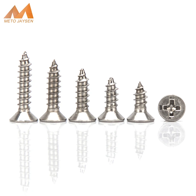 M4 M4.2 304 Stainless Steel Cross Recessed Flat Head Self-Tapping Screws Phillips Countersunk Head Tapping Bolts Length 6mm-60mm
M4 M4.2 304 Stainless Steel Cross Recessed Flat Head Self-Tapping Screws Phillips Countersunk Head Tapping Bolts Length 6mm-60mm