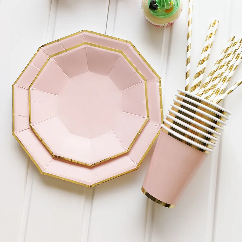 birthday party decorations high-grade disposable tableware paper cups straws cake plate jetable Anniversary Party Supplies 44pcs
birthday party decorations high-grade disposable tableware paper cups straws cake plate jetable Anniversary Party Supplies 44pcs