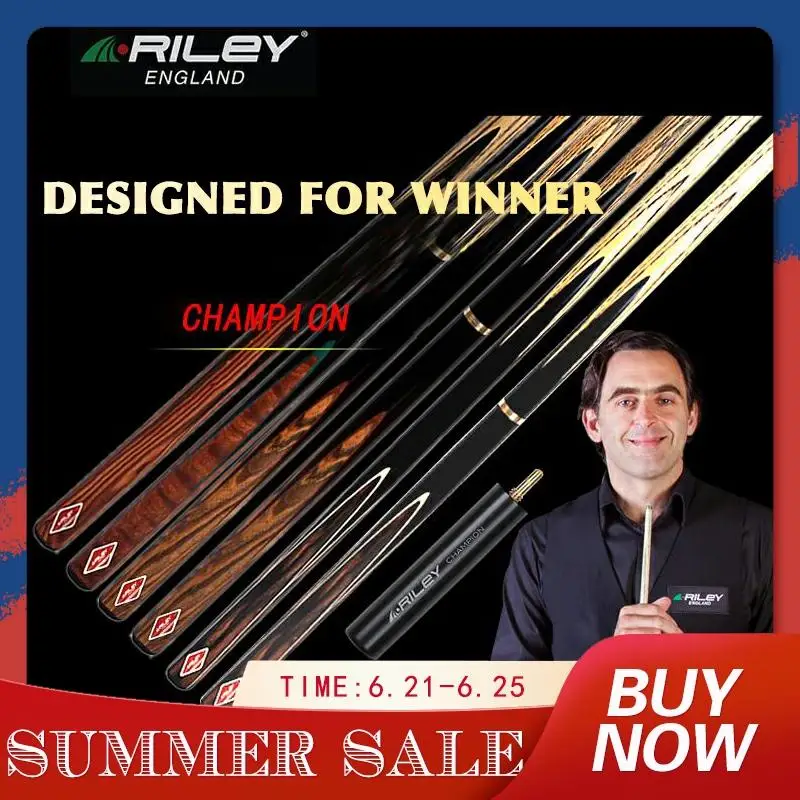 RILEY RC Series Snooker Cue 3/4 Split Cue 10.2-10.5mm Blue Diamond Tip Professional Ebony Butt Billar with Excellent Extension
RILEY RC Series Snooker Cue 3/4 Split Cue 10.2-10.5mm Blue Diamond Tip Professional Ebony Butt Billar with Excellent Extension