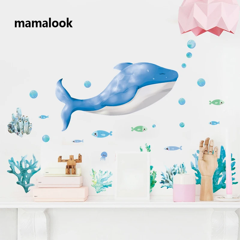 Whale bubblesea grass underwater wall Stickers For Kids Room Baseboard Home Decoration Diy Cartoon Fish Mural Art Pvc Decals
Whale bubblesea grass underwater wall Stickers For Kids Room Baseboard Home Decoration Diy Cartoon Fish Mural Art Pvc Decals