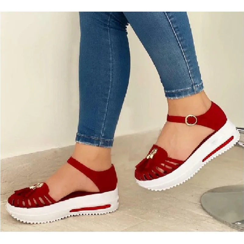 Summer Platform Women Sandals Hollow Out Round Toe Beach Sandals Buckle Strap Ladies Gladiator Women Shoes Sandaleas De Mujer
Summer Platform Women Sandals Hollow Out Round Toe Beach Sandals Buckle Strap Ladies Gladiator Women Shoes Sandaleas De Mujer