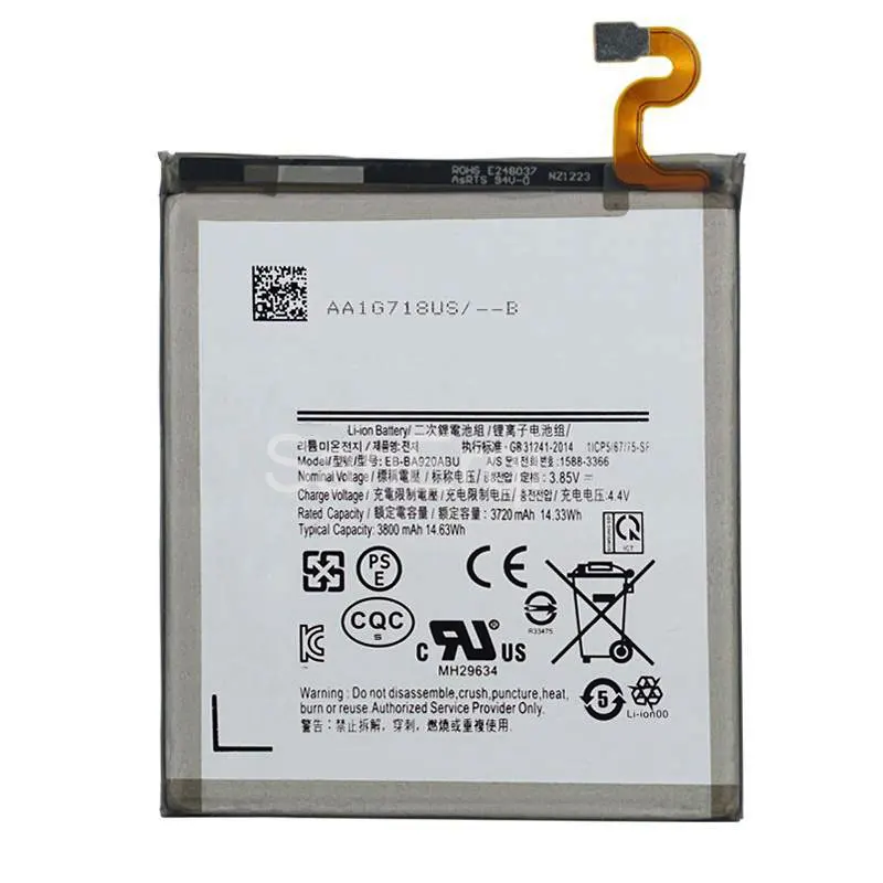 Battery For Samsung Galaxy A9 2018 A920 A920F SM-A920F/DS High Capacity Bateria Replacement battery
Battery For Samsung Galaxy A9 2018 A920 A920F SM-A920F/DS High Capacity Bateria Replacement battery