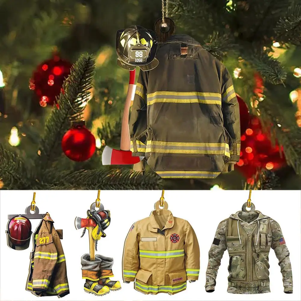 Souvenir For Firefighter Gift Pendant Holiday Decoration Firefighter Tree Ornament Firefighter Uniform Christmas Ornament
Souvenir For Firefighter Gift Pendant Holiday Decoration Firefighter Tree Ornament Firefighter Uniform Christmas Ornament