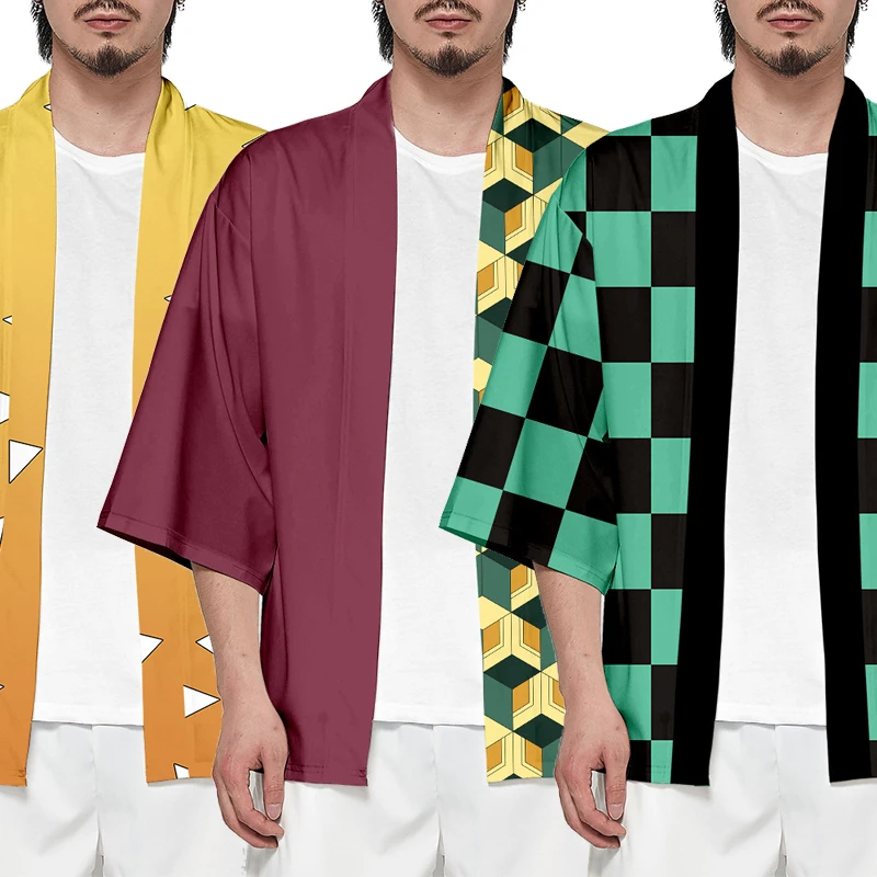 Anime Demon Slayer Kimetsu No Yaiba Haori Kimono Cosplay Costume Agatsuma Zenitsu Tomioka Giyuu Summer Costumes Coat Shirt Kids
Anime Demon Slayer Kimetsu No Yaiba Haori Kimono Cosplay Costume Agatsuma Zenitsu Tomioka Giyuu Summer Costumes Coat Shirt Kids