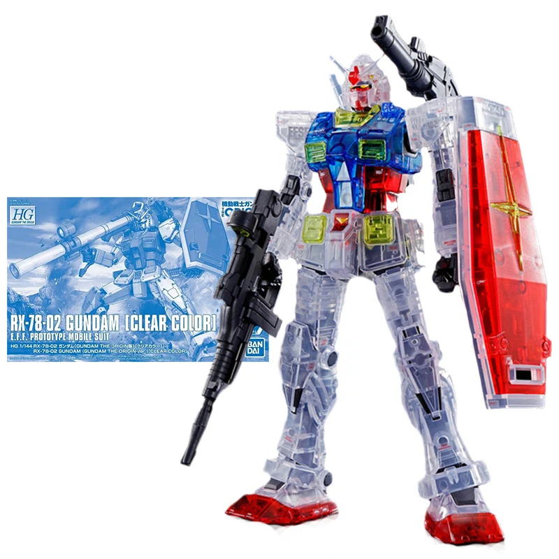 Bandai Gundam Model Kit Anime Figure HG 1/144 RX-78-02 Clear Color Genuine Gunpla Model Anime Action Figure Toys for Children
Bandai Gundam Model Kit Anime Figure HG 1/144 RX-78-02 Clear Color Genuine Gunpla Model Anime Action Figure Toys for Children