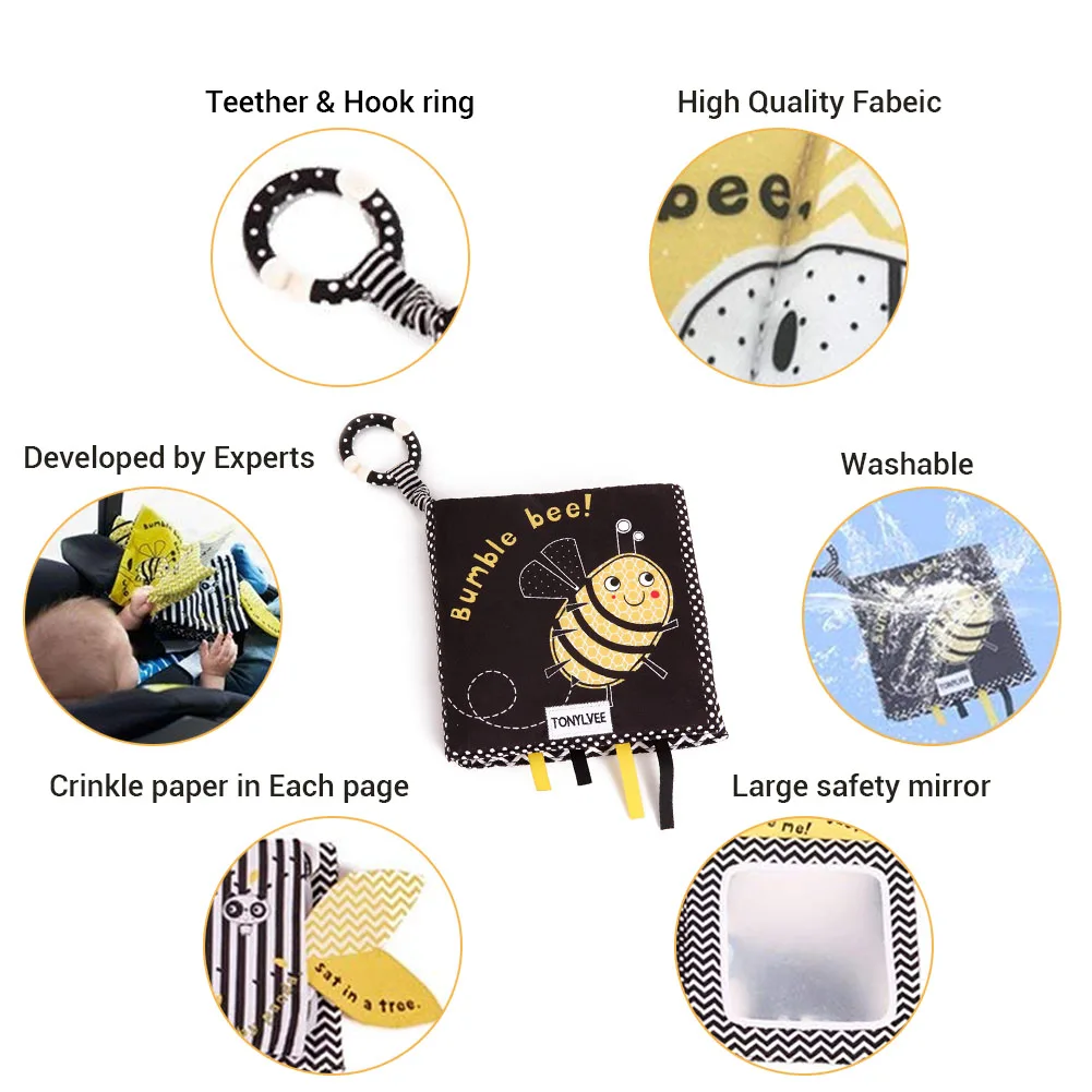For 0-12 Months Kids Intelligence Development Cloth Baby Book Cute Animal Tail Cloth Books Infant Newborn Soft Fabric Cloth Book
For 0-12 Months Kids Intelligence Development Cloth Baby Book Cute Animal Tail Cloth Books Infant Newborn Soft Fabric Cloth Book