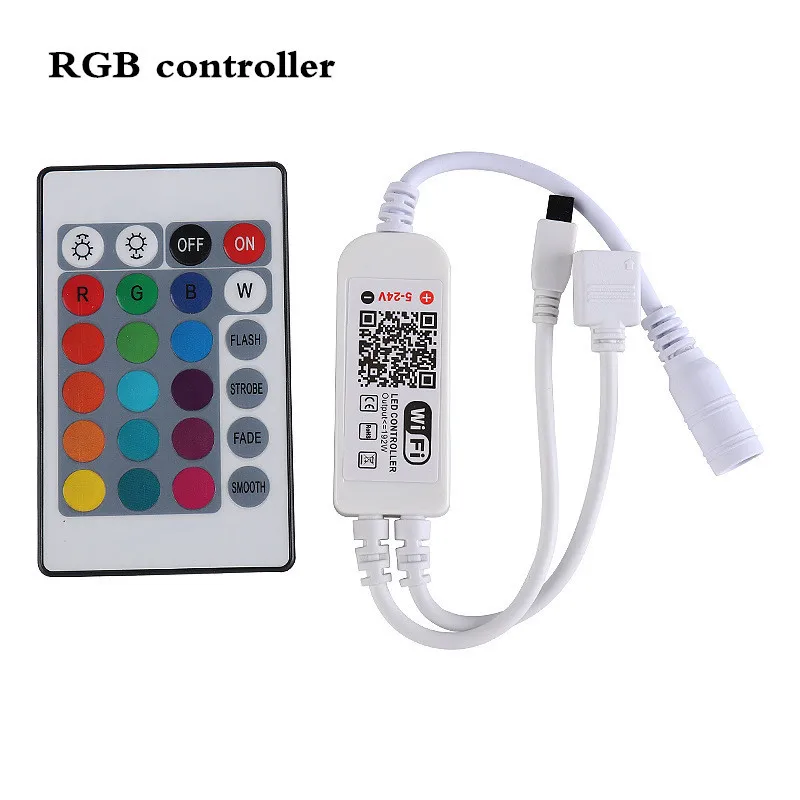 Контроллер RGB для светодиодных лент 3 клавиши 44 24 12 В постоянного тока ИК-пульт