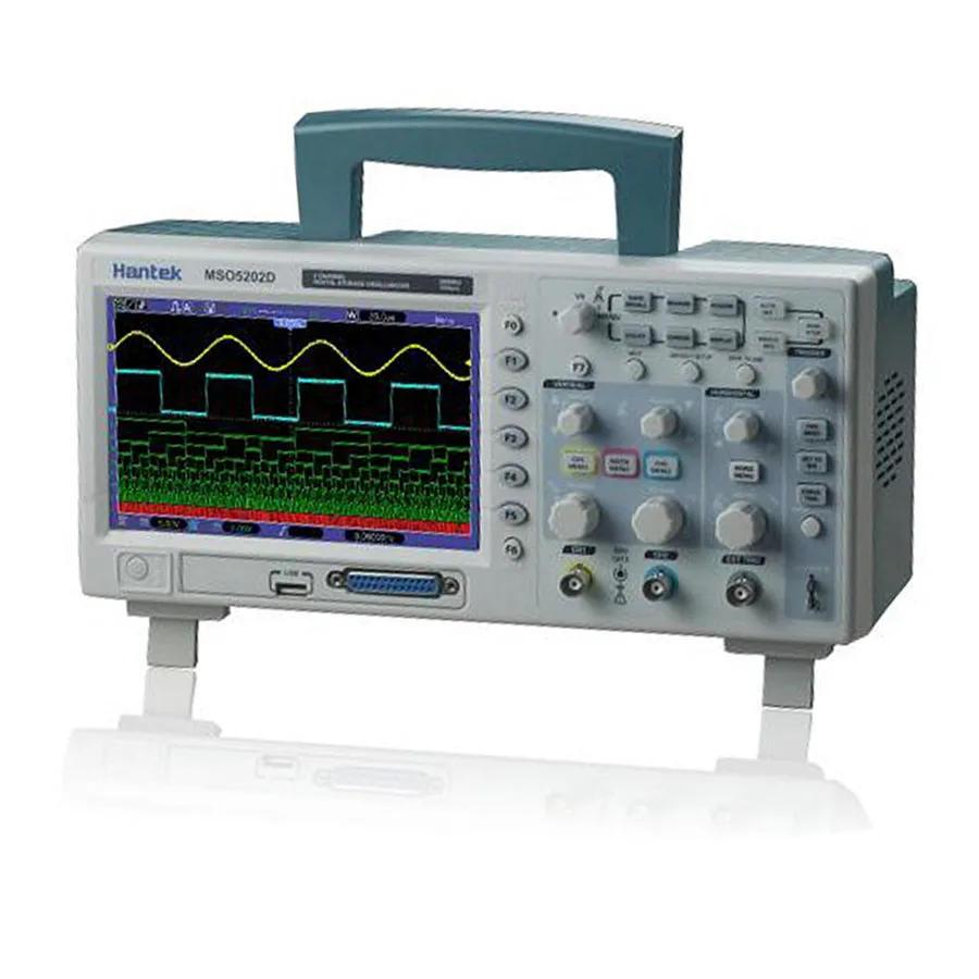 Цифровой осциллограф Hantek MSO5202D посылка 200 МГц Универсальный мультиметр 2 в 1|new