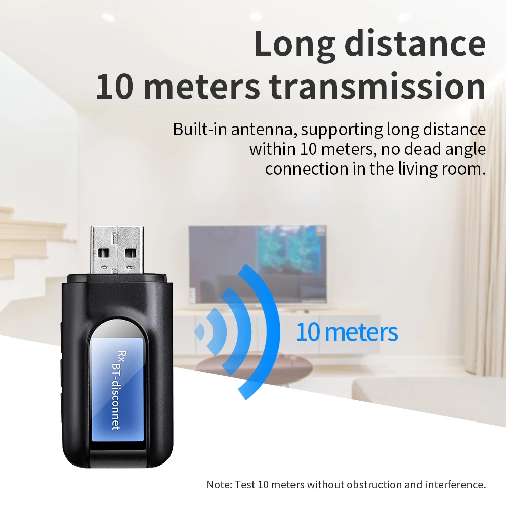 Bluetooth-ресивер HOCO передатчик 5 0 беспроводной ЖК-дисплей 3 мм разъем AUX аудио адаптер