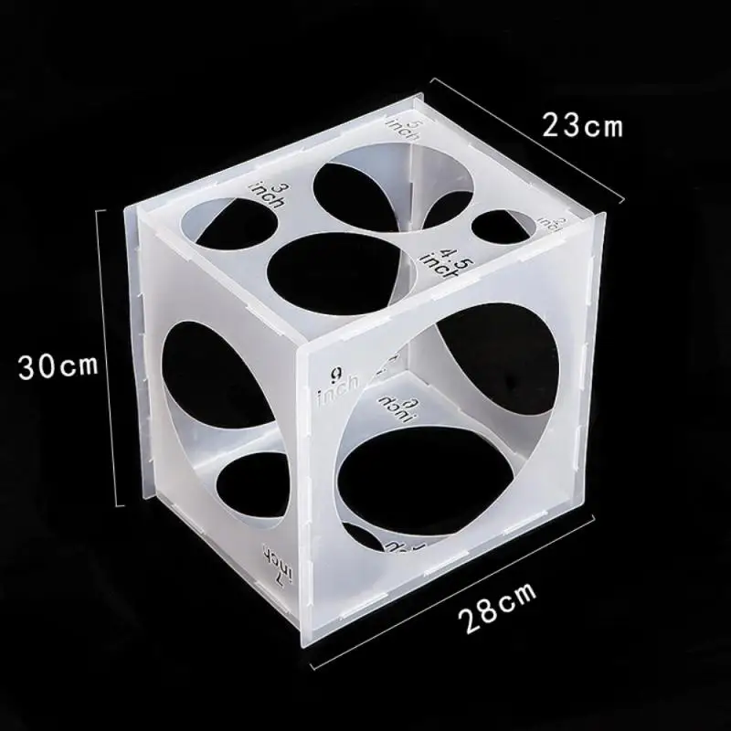 11Holes Plastic Balloon Sizer Box Balloons Size Measurement Tool For Birthday Wedding Party Baloon Arch Column Ballon Decoration
11Holes Plastic Balloon Sizer Box Balloons Size Measurement Tool For Birthday Wedding Party Baloon Arch Column Ballon Decoration