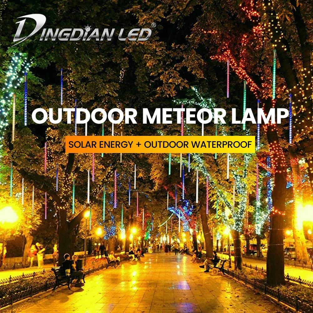 Waterproof Solar LED Meteor Shower Rain Lights Outdoor Christmas Meteor LED Tree Lights Solar For Holiday Party Decoration
Waterproof Solar LED Meteor Shower Rain Lights Outdoor Christmas Meteor LED Tree Lights Solar For Holiday Party Decoration