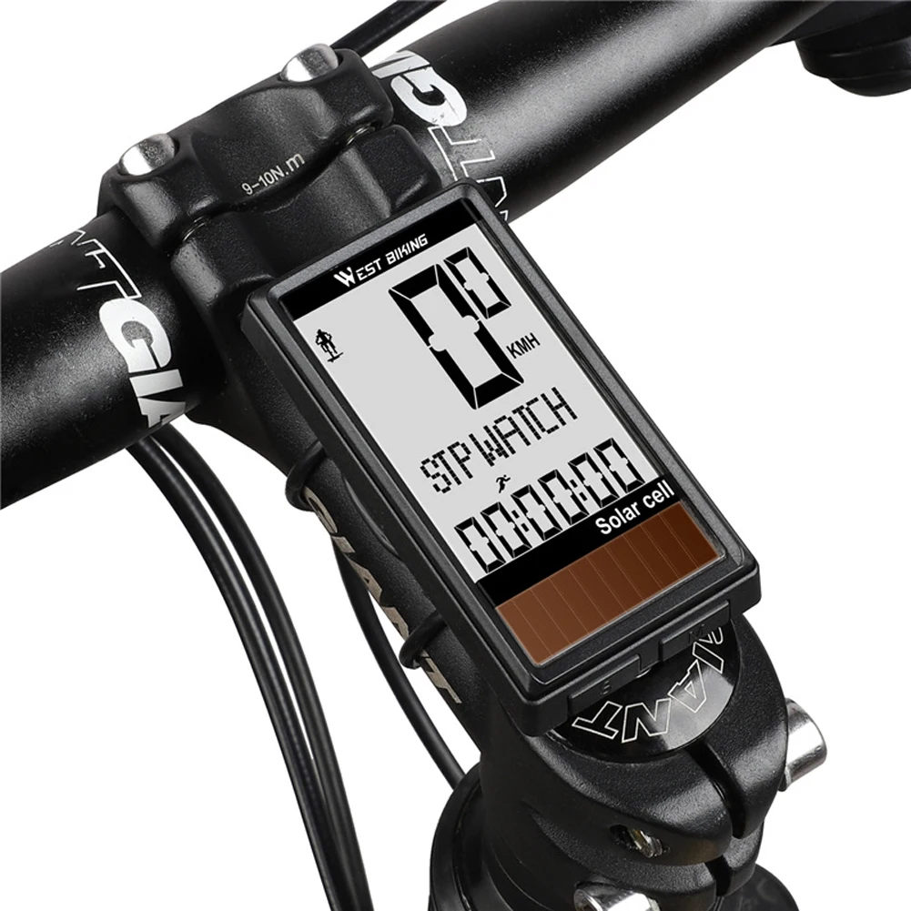 Solar Cell 5 Languages Wireless Bike Computer Auto ON/OFF Cycling Speedometer Odometer Waterproof Backlight Bicycle Stopwatch
Solar Cell 5 Languages Wireless Bike Computer Auto ON/OFF Cycling Speedometer Odometer Waterproof Backlight Bicycle Stopwatch