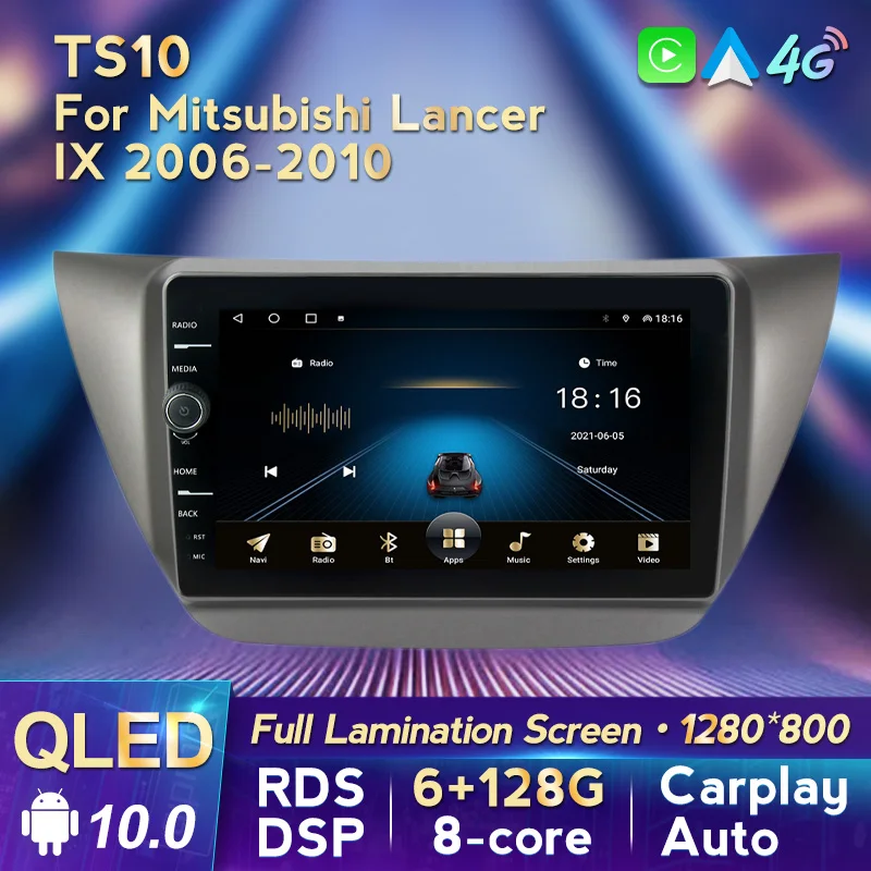 MLOVELIN QLED screen Car stereo radio Android10 RDS DSP for Mitsubishi Lancer ix 2006 2007-2010 GPS navigation 2din no DVD
MLOVELIN QLED screen Car stereo radio Android10 RDS DSP for Mitsubishi Lancer ix 2006 2007-2010 GPS navigation 2din no DVD