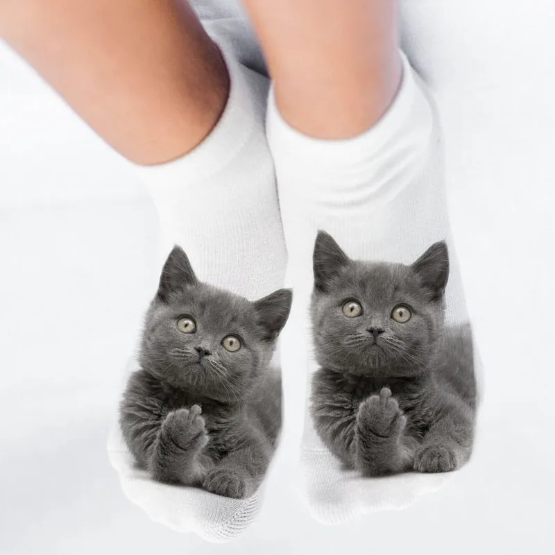3D Print Funny Cute Cartoon Kitten Unisex Short Socks Creative Colorful Multiple Cat Face Happy Low Ankle Socks For Women
3D Print Funny Cute Cartoon Kitten Unisex Short Socks Creative Colorful Multiple Cat Face Happy Low Ankle Socks For Women