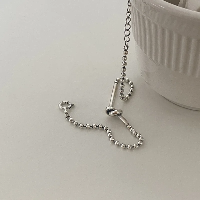 Silvology 925 Sterling Silver Knotted Bracelets Vintage Lucky Round Bead Cuff Smile Bracelets for Women Temperament Jewelry Gift
Silvology 925 Sterling Silver Knotted Bracelets Vintage Lucky Round Bead Cuff Smile Bracelets for Women Temperament Jewelry Gift