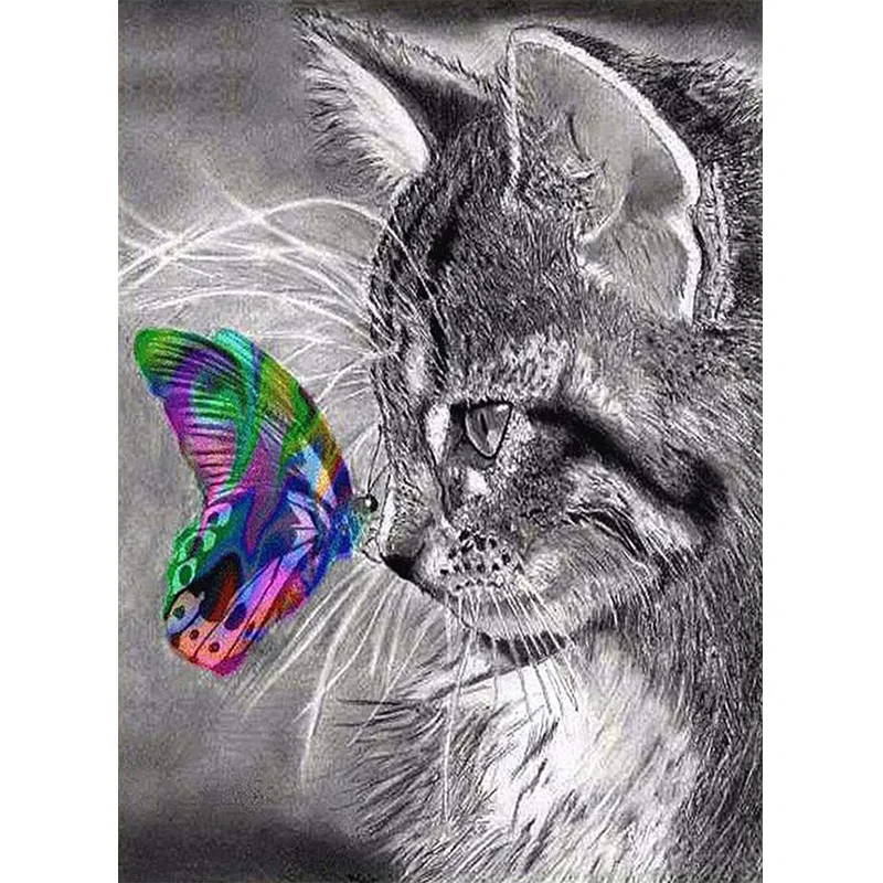 Diamond Painting Animal Butterfly Cat, 5D DIY Full Diamond Embroidery, Round/square Diamond Inlaid Mosaic, Cross Stitch Art Gift
Diamond Painting Animal Butterfly Cat, 5D DIY Full Diamond Embroidery, Round/square Diamond Inlaid Mosaic, Cross Stitch Art Gift