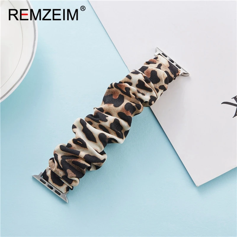 Scrunchie Strap For Apple watch band 40mm 44mm 42mm 38mm Leopard Elastic Nylon bracelet Solo Loop band iWatch series 6 5 4 3 se
Scrunchie Strap For Apple watch band 40mm 44mm 42mm 38mm Leopard Elastic Nylon bracelet Solo Loop band iWatch series 6 5 4 3 se