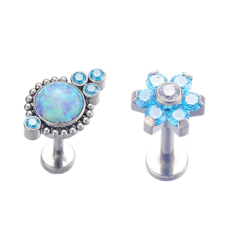 ASTM F136 Titanium Internally Threaded Blue Cluster and Flower Helix Ear Piercing Body Jewelry
ASTM F136 Titanium Internally Threaded Blue Cluster and Flower Helix Ear Piercing Body Jewelry