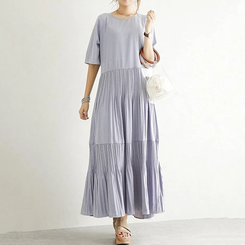 2020 летнее Плиссированное длинное платье, элегантное однотонное японское женское платье, Корейская женская одежда большого размера, Повсед...
2020 летнее Плиссированное длинное платье, элегантное однотонное японское женское платье, Корейская женская одежда большого размера, Повсед...