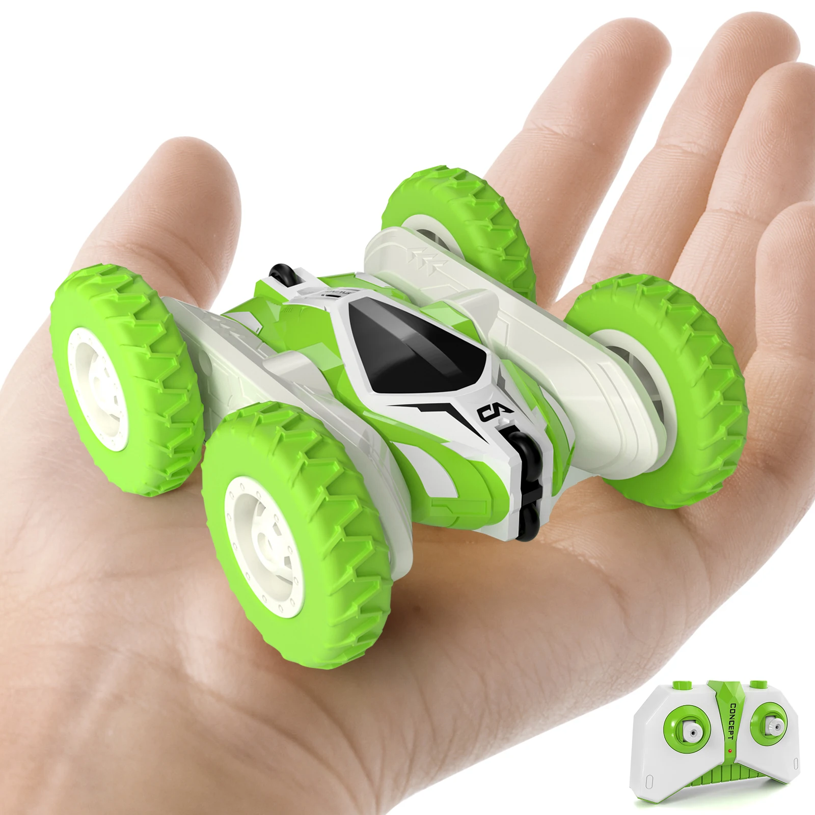 

Robot RC Cars Kids Toys Sinovan Hugine 2.4G 4CH Stunt Drift Deformation Buggy Car Remote Control Roll Car 360 Degree Flip Toys