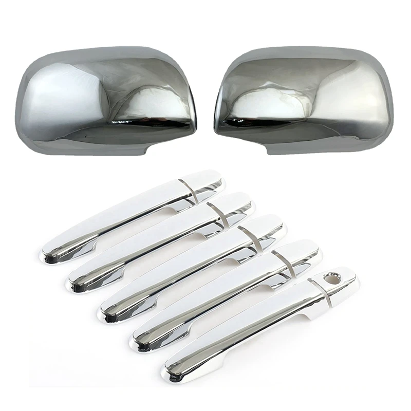 ABS Chrome Side Wing Mirror Door Handle Cover for Toyota RAV4 2009-2012 Trim Rear View Molding
ABS Chrome Side Wing Mirror Door Handle Cover for Toyota RAV4 2009-2012 Trim Rear View Molding