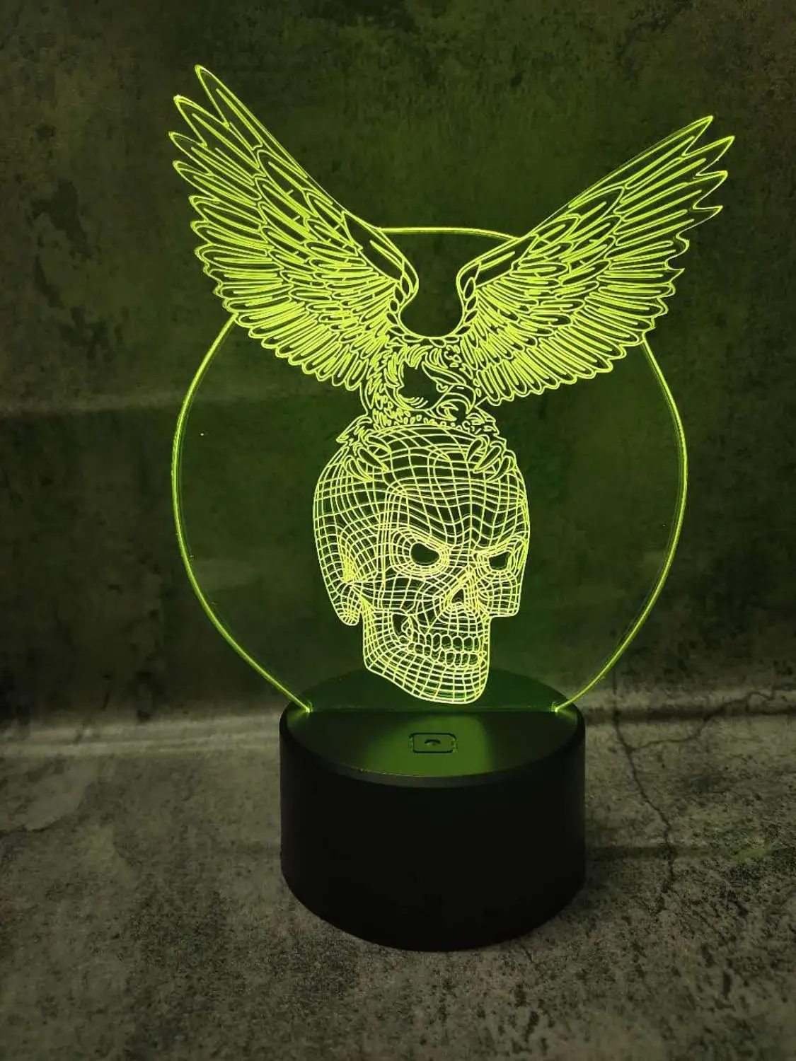Novelty Skull Eagle Wings 3D LED Night Light RGB 7 Colors Remote Control USB Multicolor Table Lamp Home Bedroom Decor Kids Gift
Novelty Skull Eagle Wings 3D LED Night Light RGB 7 Colors Remote Control USB Multicolor Table Lamp Home Bedroom Decor Kids Gift