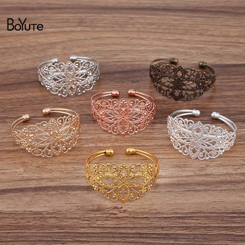 BoYuTe (5 Pieces/Lot) 65*60MM Metal Brass Filigree Bracelet Base Diy Bracelet Jewelry Accessories Wholesale
BoYuTe (5 Pieces/Lot) 65*60MM Metal Brass Filigree Bracelet Base Diy Bracelet Jewelry Accessories Wholesale