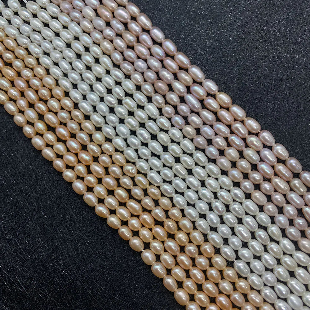 High Quality Pearl Beads Natural Freshwater Beads 4.5mm Rice-shaped Charm Jewelry Making DIY Necklace Bracelet Accessories
High Quality Pearl Beads Natural Freshwater Beads 4.5mm Rice-shaped Charm Jewelry Making DIY Necklace Bracelet Accessories