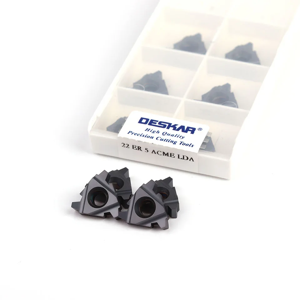 DESKAR 22ER 22IR 5ACME LDA Trapezoid Thread Turning Tool Carbide Insert CNC Lathe Tool Metal Parts
DESKAR 22ER 22IR 5ACME LDA Trapezoid Thread Turning Tool Carbide Insert CNC Lathe Tool Metal Parts