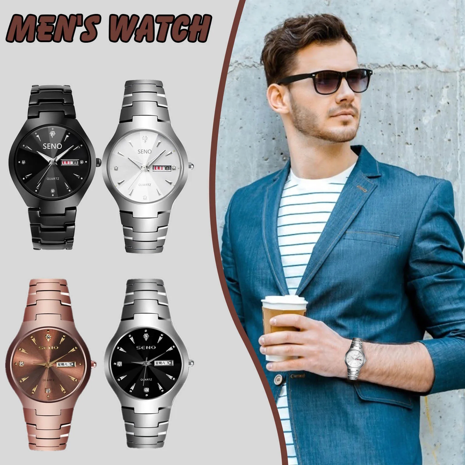Automatic Men's Waterproof Dual-calendar Quartz Wristwatches Luxury Watch Men Fashion Breitling Sports Watch Male Montre Homme
Automatic Men's Waterproof Dual-calendar Quartz Wristwatches Luxury Watch Men Fashion Breitling Sports Watch Male Montre Homme