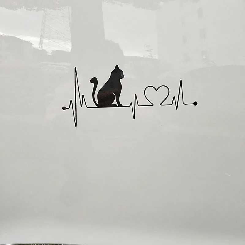 Fashion Pet Cat Heartbeat Lifeline Car Sticker Motorcycle Car Accessories Cover Scratches Waterproof PVC 20cm X 9cm
Fashion Pet Cat Heartbeat Lifeline Car Sticker Motorcycle Car Accessories Cover Scratches Waterproof PVC 20cm X 9cm