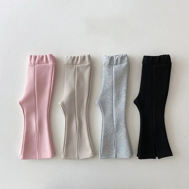 Pure Color Autumn New Style Children Clothing Front Slit Bottom Trousers Girls Baby Trousers Baby Cotton Fashion Casual Pants
Pure Color Autumn New Style Children Clothing Front Slit Bottom Trousers Girls Baby Trousers Baby Cotton Fashion Casual Pants