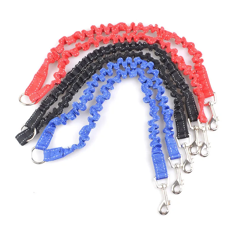 

1pc Double Dog Leash Elastic Bungee Pet Coupler Walking Leads For 2 Twin Dogs Leashes Splitter 3 Colors Avaliable