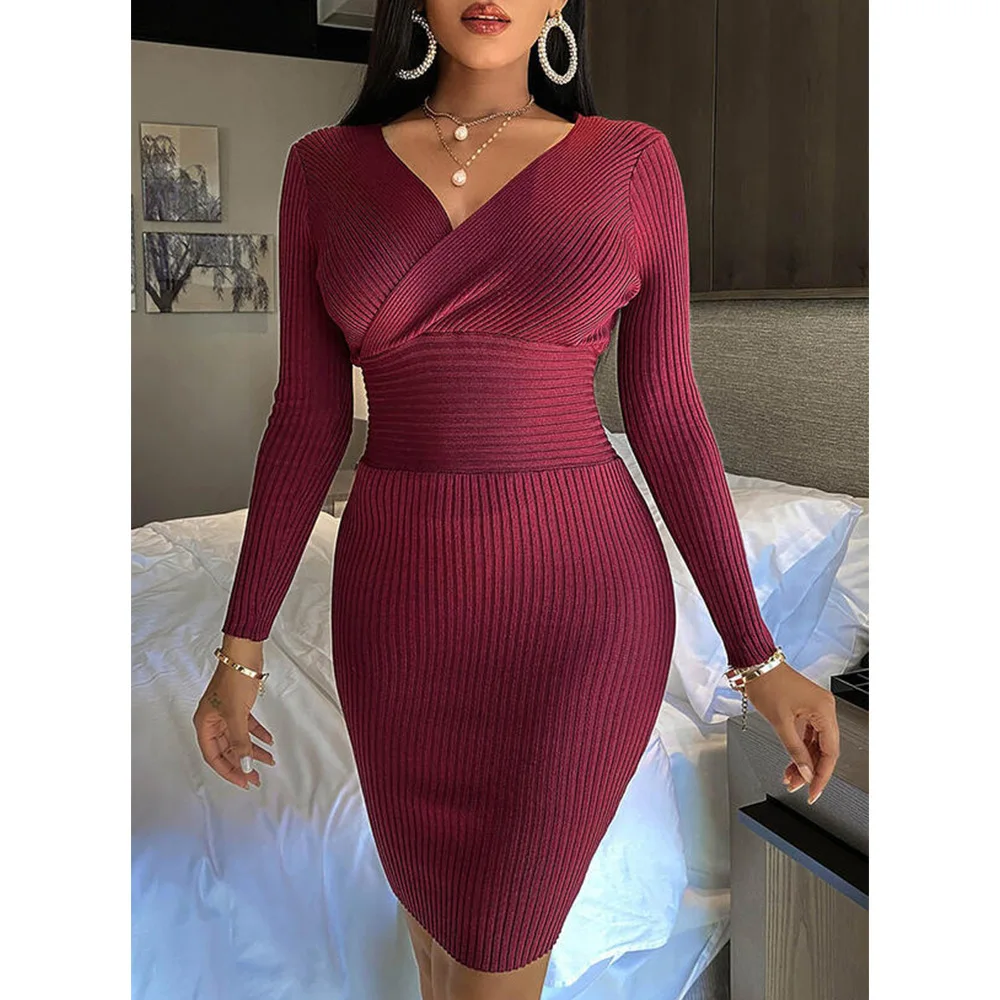 2022 New Kim Kardashian Style Sexy Women Elastic Close-fitting Bag Hip Bodycon Dress Banquet Prom Fashion Elegant Knit Dress
2022 New Kim Kardashian Style Sexy Women Elastic Close-fitting Bag Hip Bodycon Dress Banquet Prom Fashion Elegant Knit Dress