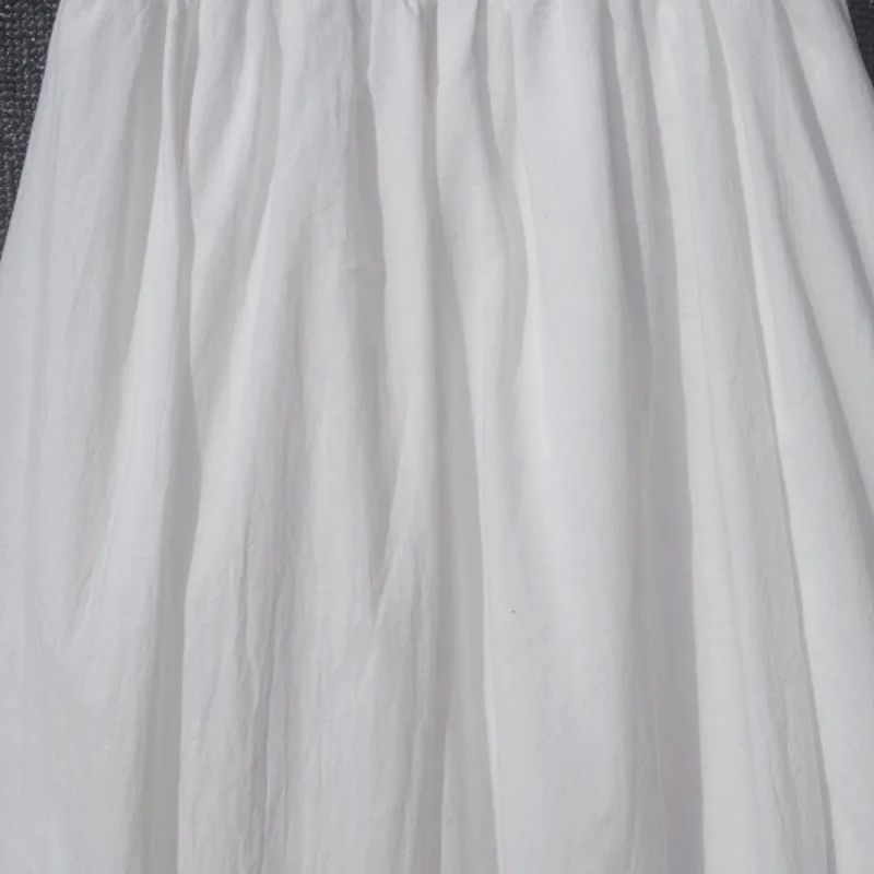 ASHIOFU Custom-made 2021 New Style Cotton and Linen Skirt Spring Summer Solid Color Big White Long High Waist Literary Skirts
ASHIOFU Custom-made 2021 New Style Cotton and Linen Skirt Spring Summer Solid Color Big White Long High Waist Literary Skirts