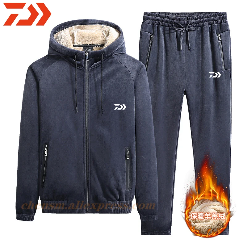 Daiwa Men Suit Fishing Jacket Waterproof Windproof Warm Thick Pants Fishing Shirt Sports Fishing Suit Winter Men Fishing Wear 
Daiwa Men Suit Fishing Jacket Waterproof Windproof Warm Thick Pants Fishing Shirt Sports Fishing Suit Winter Men Fishing Wear