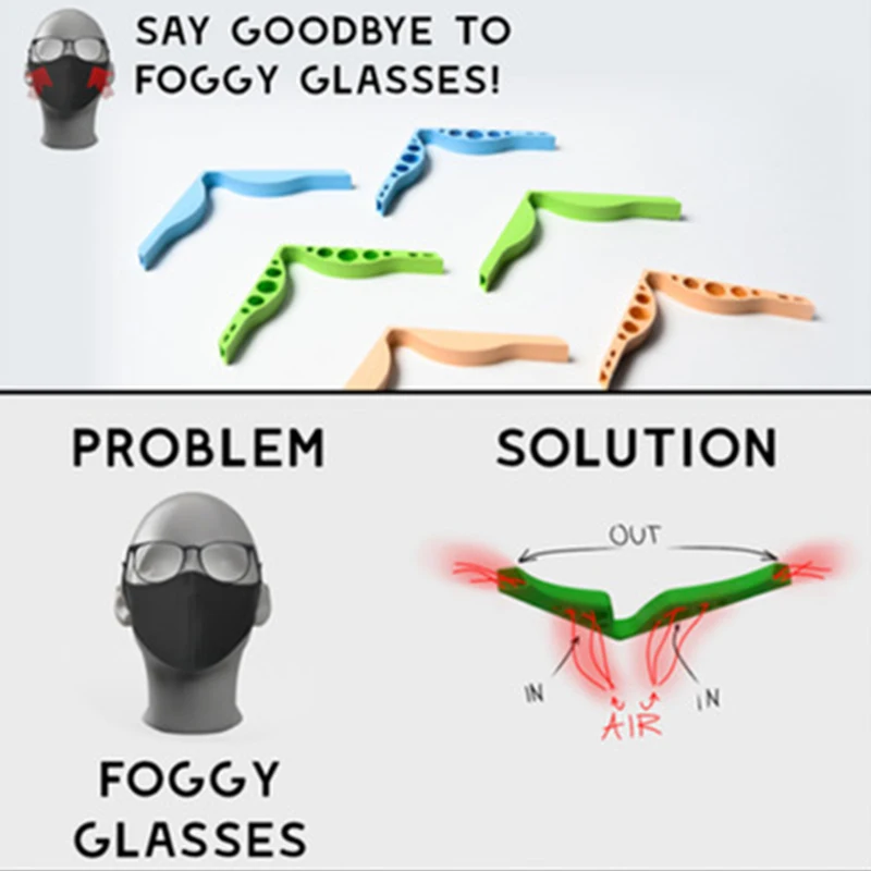 New 3D Support Mask Inner Cushion Brackets Soft Anti Fog Silicone Mask Holder For Prevent Eye Glasses For Fogging
New 3D Support Mask Inner Cushion Brackets Soft Anti Fog Silicone Mask Holder For Prevent Eye Glasses For Fogging