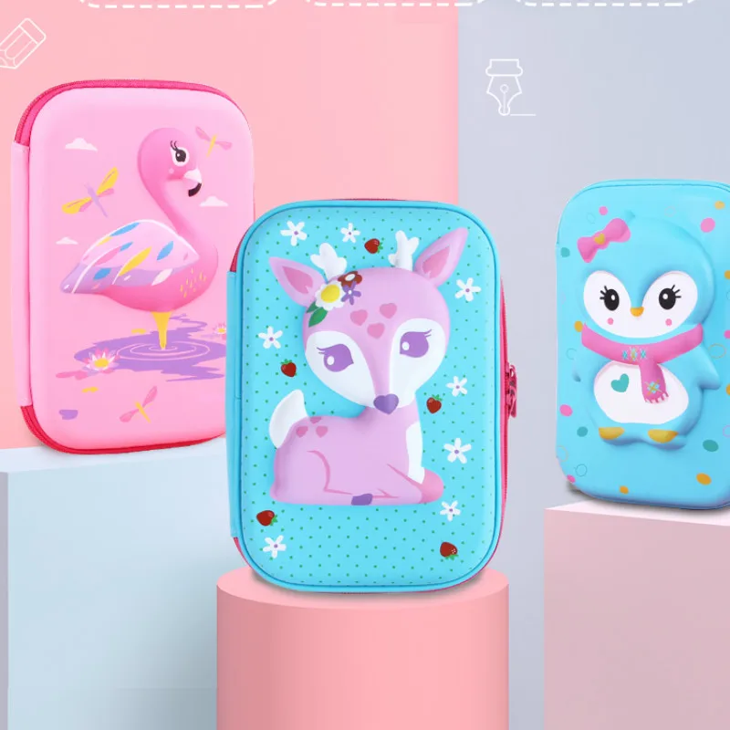 Симпатичный футляр для карандашей Единорог большой емкости Пенал Kawaii Trousse Scolaire