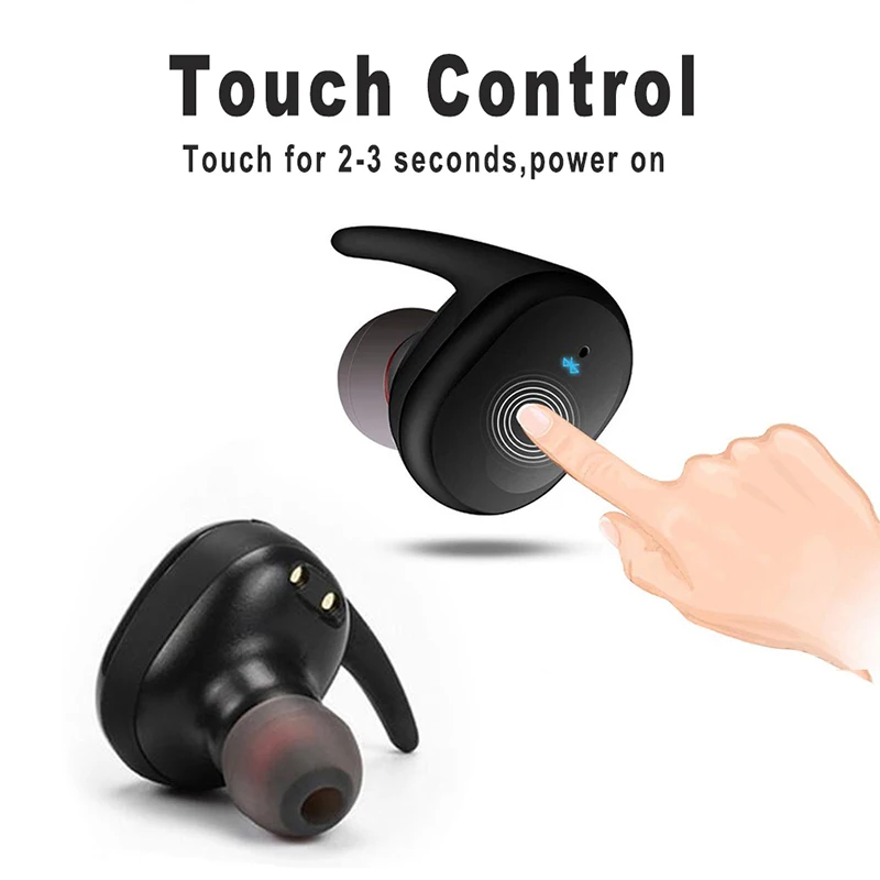 Bluetooth 5.0 TWS Wireless Earphones Touch Control Stereo In-ear Headphones Sport Headseat Earbuds For Xiaomi Samsung Huawei
Bluetooth 5.0 TWS Wireless Earphones Touch Control Stereo In-ear Headphones Sport Headseat Earbuds For Xiaomi Samsung Huawei