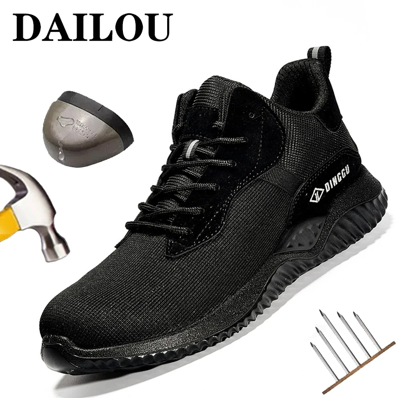 Industrial Safety Shoes Men Work Sneakers Anti-smashing Safety Boots For Men Work Shoes Male Steel Toe Work Boots Man Footwear
Industrial Safety Shoes Men Work Sneakers Anti-smashing Safety Boots For Men Work Shoes Male Steel Toe Work Boots Man Footwear