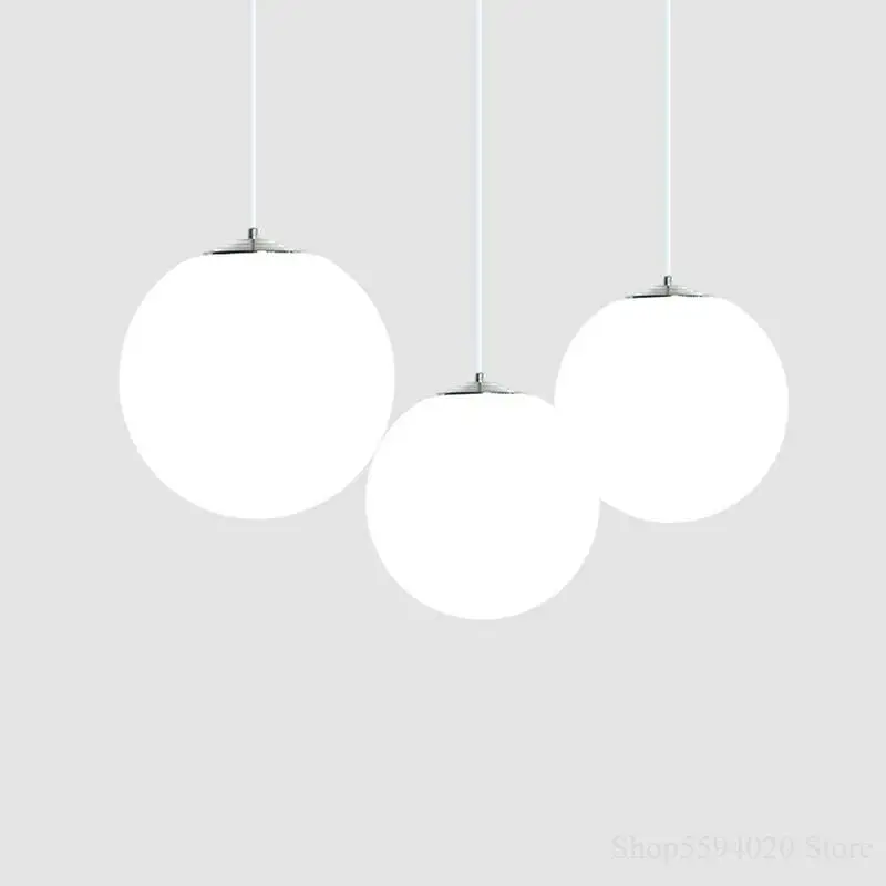 Nordic LED Glass Pendant Lights White Ball Lighting Pendant Lamp Home Decor Lighting Suspendu Modern Hanging Light Fixture E27
Nordic LED Glass Pendant Lights White Ball Lighting Pendant Lamp Home Decor Lighting Suspendu Modern Hanging Light Fixture E27
