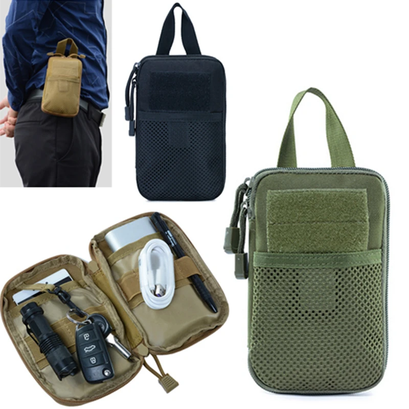 

Tactical Molle Medical Pouch Pack Military EDC Tool Bag Nylon Outdoor Sports Hunting Hiking Travel Army Medic Phone Waist Bag